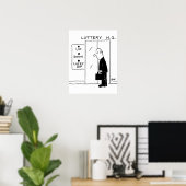 Poster Ascenseur ou ascenseur dans une caricature du sièg (Bureau à domicile)