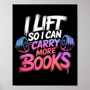 Poster Ascenseur peut transporter plus de livres amateurs