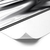 Poster Ascension - chrome ange abstrait (Coin)