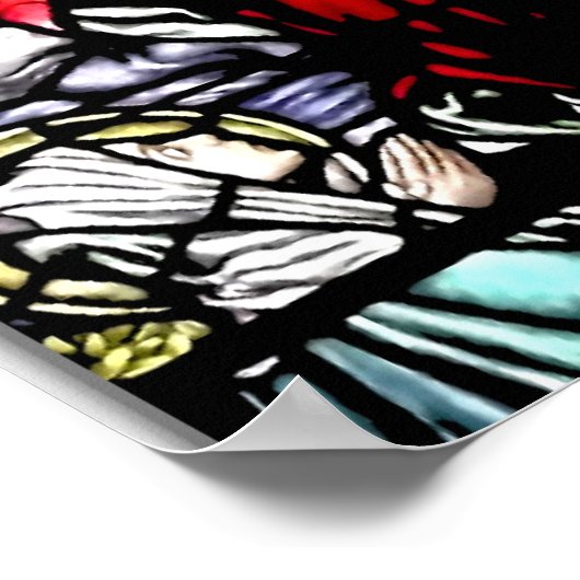 Poster Ascension of Jesus stained glass window (Coin)