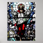 Poster Ascension of Jesus stained glass window (Devant)