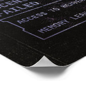 Poster Ascension refusée - Techno-Goth Street Design (Coin)