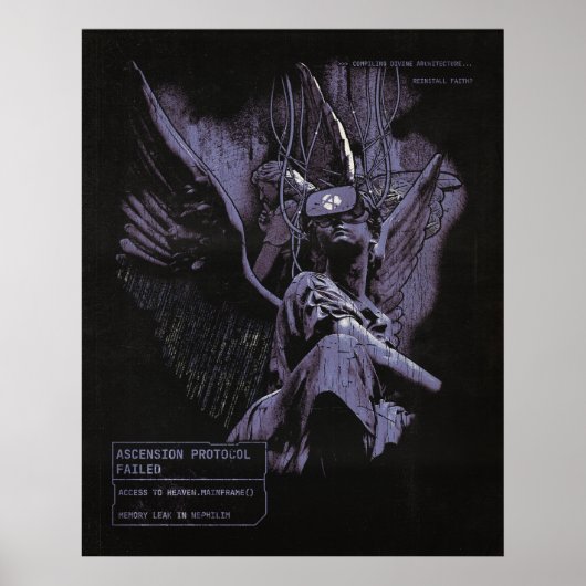 Poster Ascension refusée - Techno-Goth Street Design (Devant)