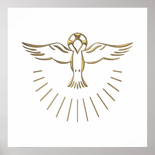 Poster Ascent "3D" d'or du Saint-Esprit (Devant)