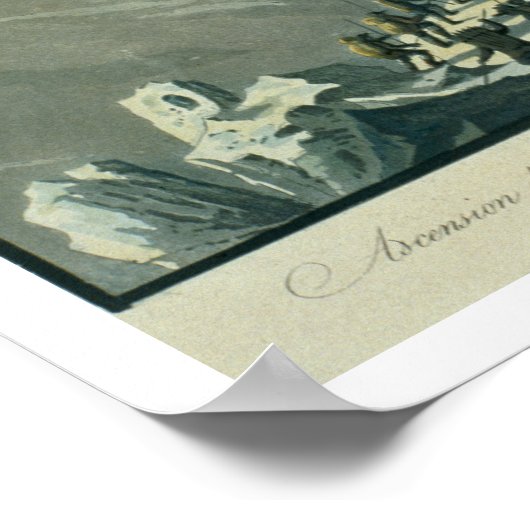 Poster Ascent of M. de Saussure to the Summmit of Mont B (Coin)