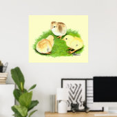 Poster Aseel Wheaten Chicks (Bureau à domicile)