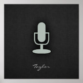 Poster Ash Gray microphone (Devant)