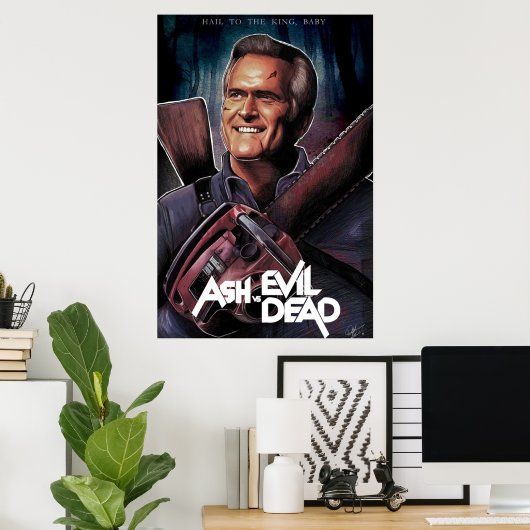 Poster Ash vs Evil Dead Fanart (Bureau à domicile)