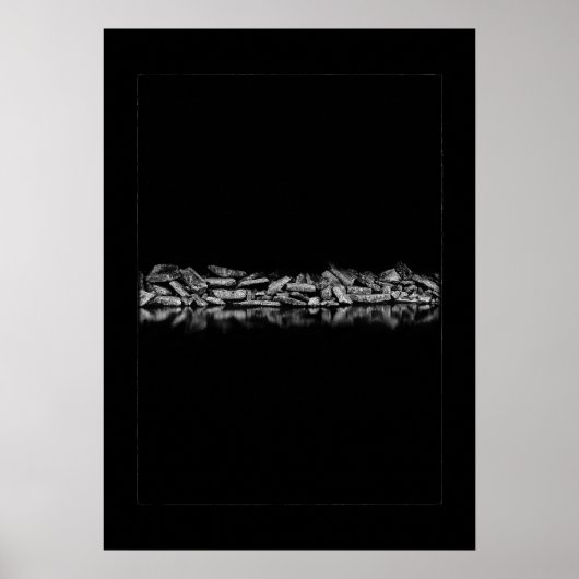 Poster Ashbridges Bay Breakwall No 1 with Border (Devant)