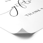 Poster ASHER Cartes de calligraphie élégantes et panneau (Coin)