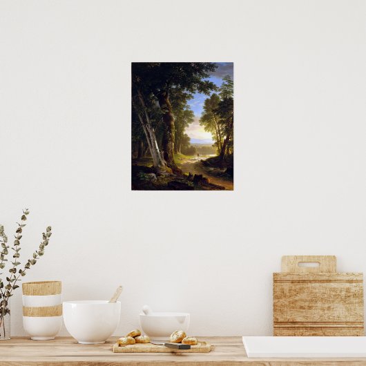 Poster Asher Durand Les Hêtres (Cuisine)