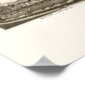 Poster Asheville, NC Carte panoramique - 1891 (Coin)