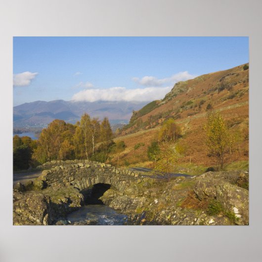Poster Ashness Bridge, Lake District, Cumbria, Angleterre (Devant)
