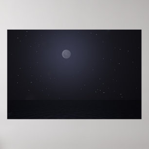Poster Ashnight avec des étoiles