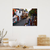 Poster Ashton Lane, Glasgow, Écosse. (Cuisine)