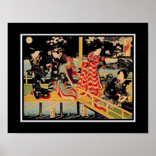 Poster Asiatique Art Vintage Utagawa Kunichika Jap (Devant)