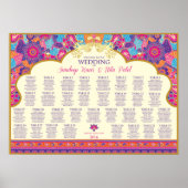 Poster Asiatique - Mariage - Henné - Plan de siège de tab (Devant)