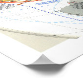 Poster " Asie : 1937/45 - Carte d'histoire de la guerre d (Coin)