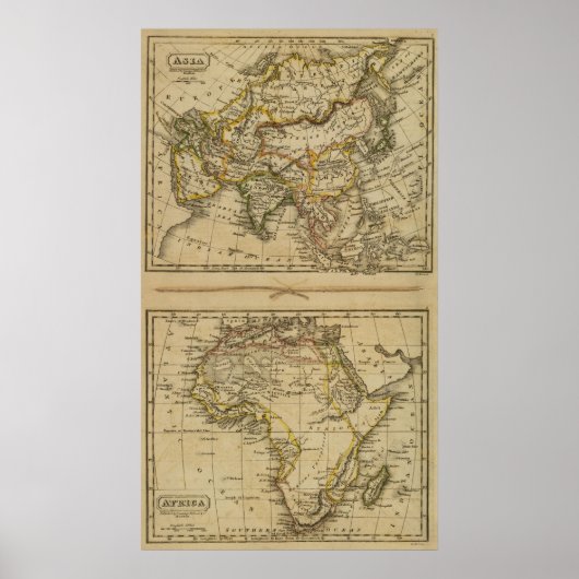 Poster Asie, Afrique (Devant)