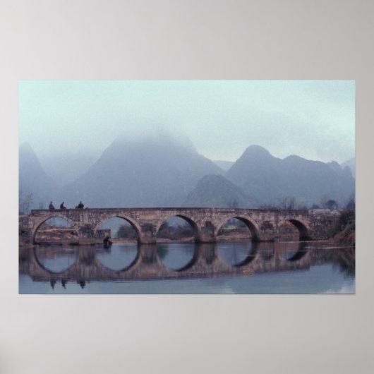 Poster Asie, Chine, Guizhou, Anshuichang. Ancien (Devant)