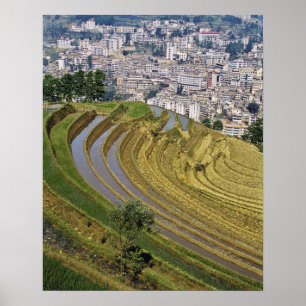 Poster Asie, Chine, province du Yunnan, Jinping. Jinping