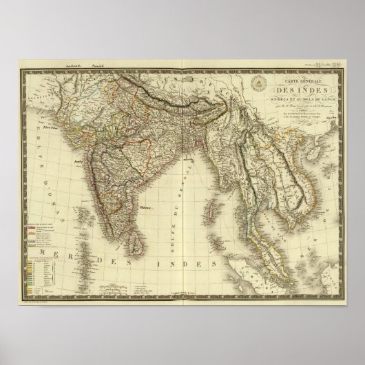 Poster Asie du Sud (Devant)