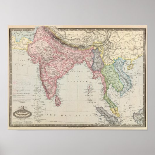 Poster Asie du Sud (Devant)