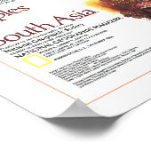 Poster " Asie du Sud : carte des peuples et de la culture (Coin)