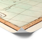 Poster Asie et AustralieCarte panoramique (Coin)