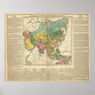 Poster Asie et Empire de Genghis Kahn