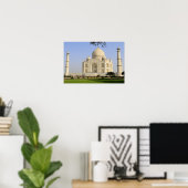 Poster Asie, Inde, Uttar Pradesh, Agra. Le Taj 7 (Bureau à domicile)