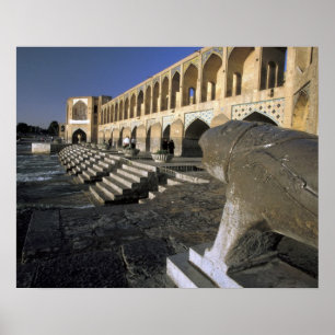 Poster Asie, Iran, Ispahan. Pont Pol-e Khaju.