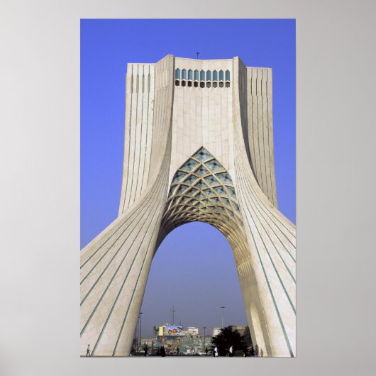 Poster Asie, Iran, Téhéran. Monument de la liberté à Azad (Devant)