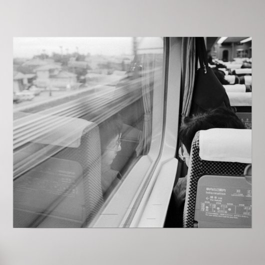 Poster Asie, Japon. A bord du Shinkansen Bullet Train (Devant)