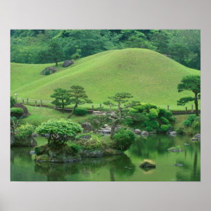 Poster Asie, Japon, Kumamoto, Suizenji Koen