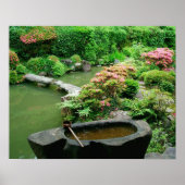 Poster Asie, Japon, Kyoto. Jardin zen (Devant)