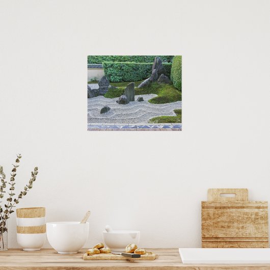 Poster Asie, Japon, Kyoto, temple Daitokuji, Zuiho-in (Cuisine)