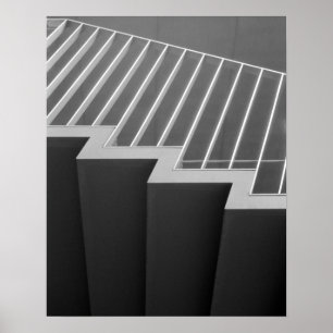 Poster Asie, Japon, Tokyo. Escaliers à Tokyo 2