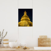 Poster Asie, Mayanmar, Yangon, temple bouddhiste en (Cuisine)
