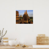 Poster Asie, Myanmar, Bagan. Temples antiques et (Cuisine)