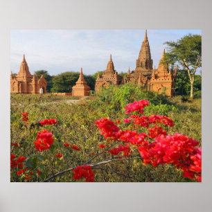 Poster Asie, Myanmar (Birmanie), Bagan (païen). Un Bagan