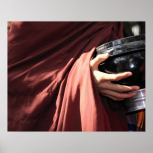 Poster Asie, Myanmar (Birmanie), Mandalay. Moines novices