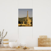 Poster Asie, Myanmar, Inle Lake. Les pagodes. (Cuisine)