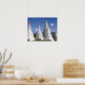 Poster Asie, Myanmar, lac Inle. Pagodes. 2 (Cuisine)
