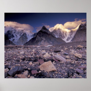 Poster Asie, Pakistan, Karakoram Range, Broad et