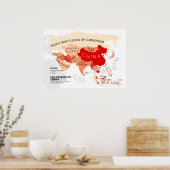 Poster Asie Selon la Chine (Cuisine)