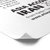 Poster Asie Selon l'Iran (Coin)