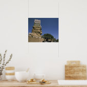 Poster Asie, Yémen, Wadi Dhar. Rock Palace ou Dar Al (Cuisine)