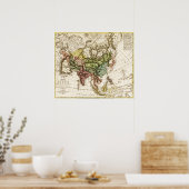 Poster AsieCarte panoramiqueAsie 12 (Cuisine)