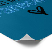 Poster Ask Me About My New Granhild Blue Faux Glitter _1 (Coin)